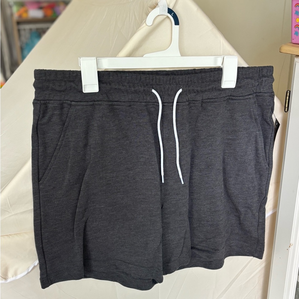 Dark Gray Casual Shorts